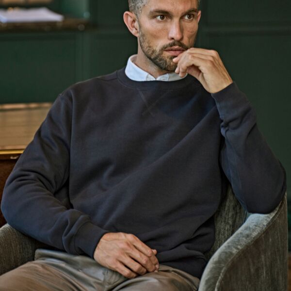 Ribbed Interlock Crewneck Thumbnail