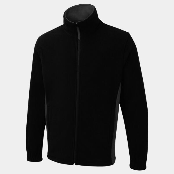Two Tone Full Zip Fleece Jacket Thumbnail