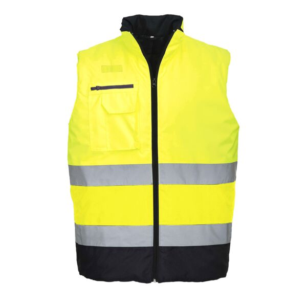 S267 Hi-Vis Contrast Bodywarmer Thumbnail
