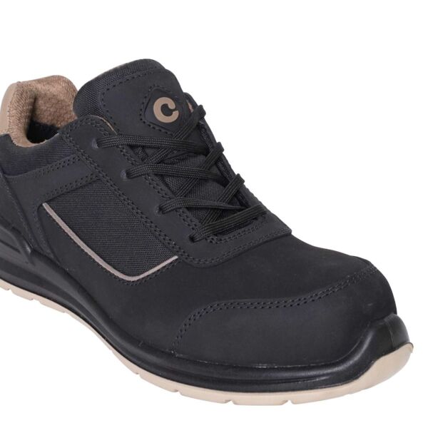 CONTRACTOR CB601 MOCHA WOMENS TRAINER BLACK Thumbnail