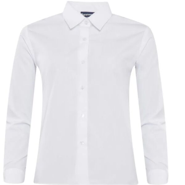 913350-S - 2 x Pack Regular Fit Long Sleeve Blouse (Senior) Thumbnail