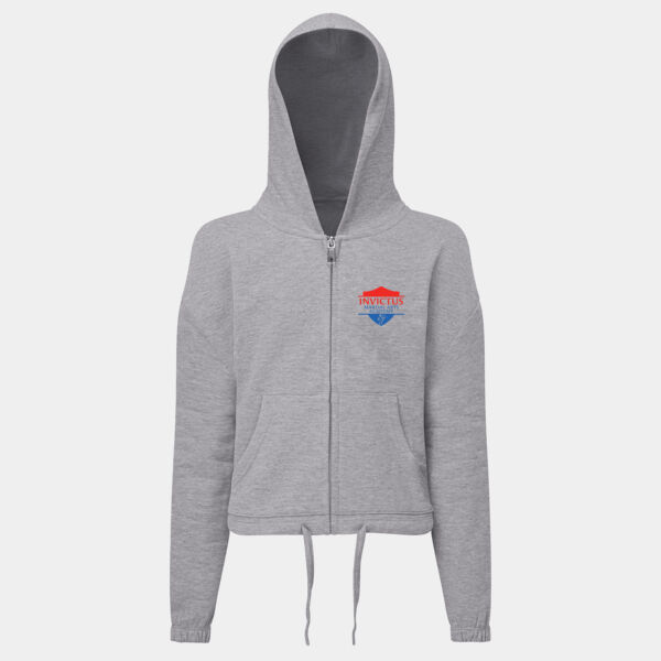 TR61B Cropped Oversized Zipped Hoodie Thumbnail