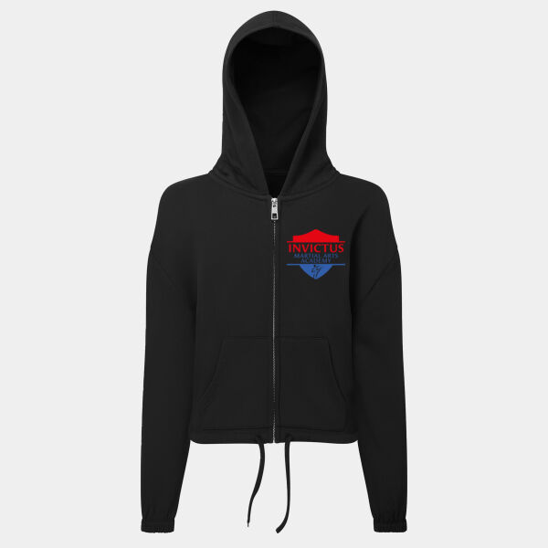 TR61B Cropped Oversized Zipped Hoodie - Little Lions Thumbnail